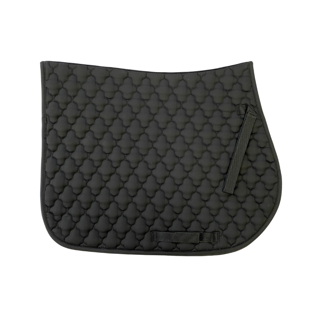 AJ Tack Quilted All-Purpose English Saddle Pad, Black