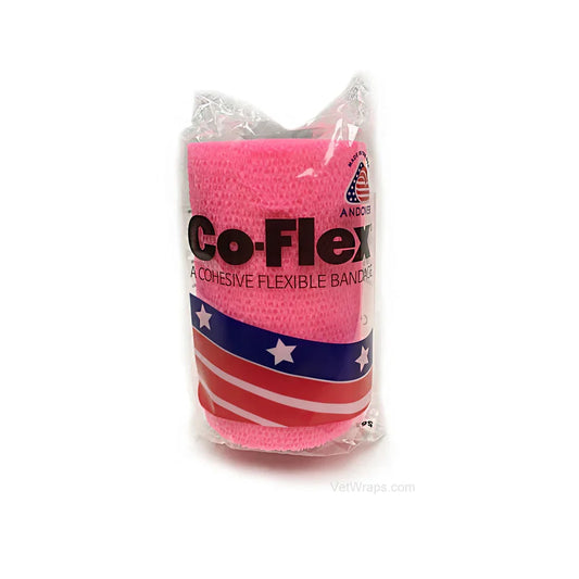 CoFlex-Vet 4" Self-Adhering Vet Wrap – Neon Pink
