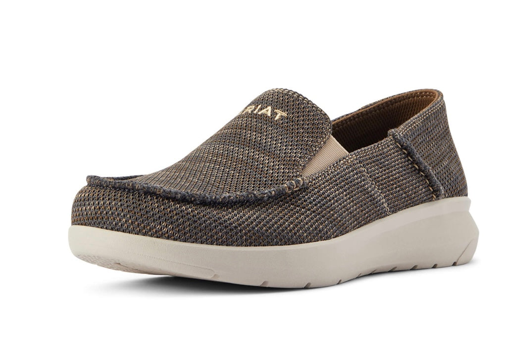 Ariat Men's Hilo Slip-On Casual Shoe | Heather Brown Canvas