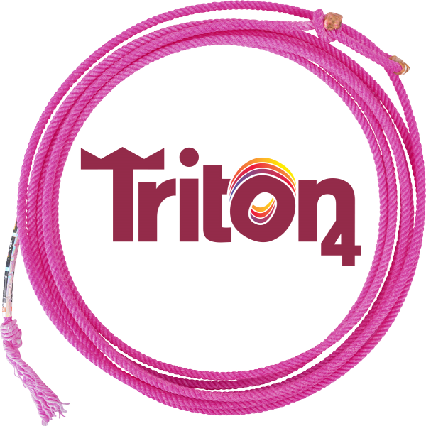 Classic Ropes Triton True 4-Strand Team Rope | 3/8" Pink