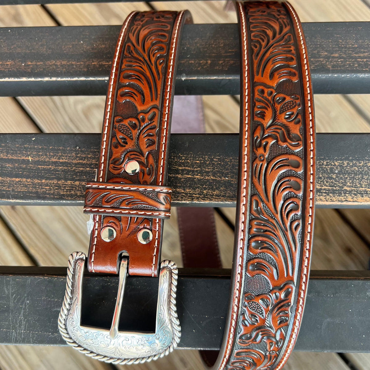 Cognac Embossed | Nocona Mens
