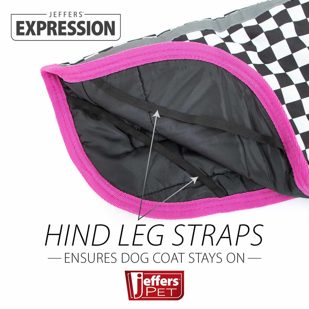 Jeffers Expression 600D Waterproof Ripstop Dog Coat, 240 Gram