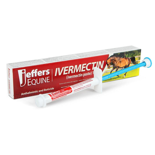 Jeffers Ivermectin Horse Dewormer Gel for Horses, Apple Flavored