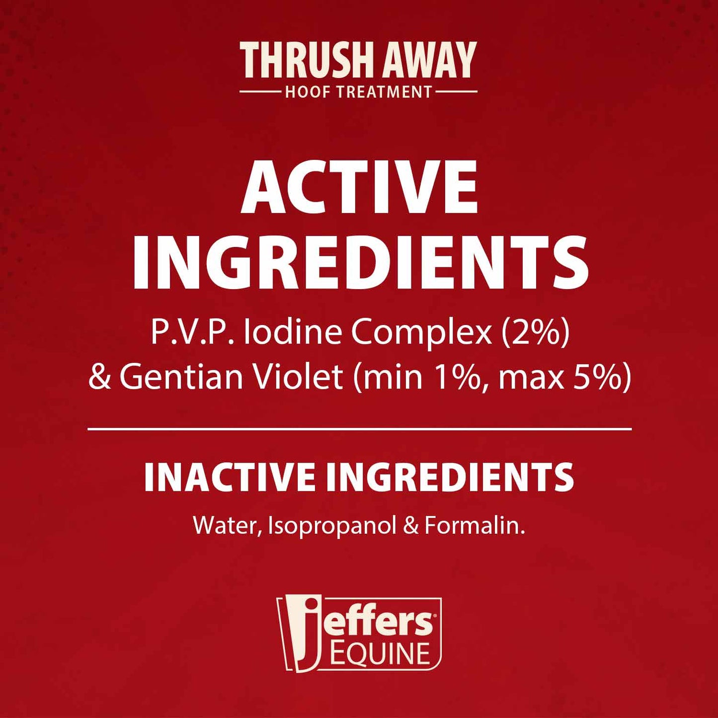 Jeffers Thrush Away Hoof Treatment for Thrush in Horses, 2 oz