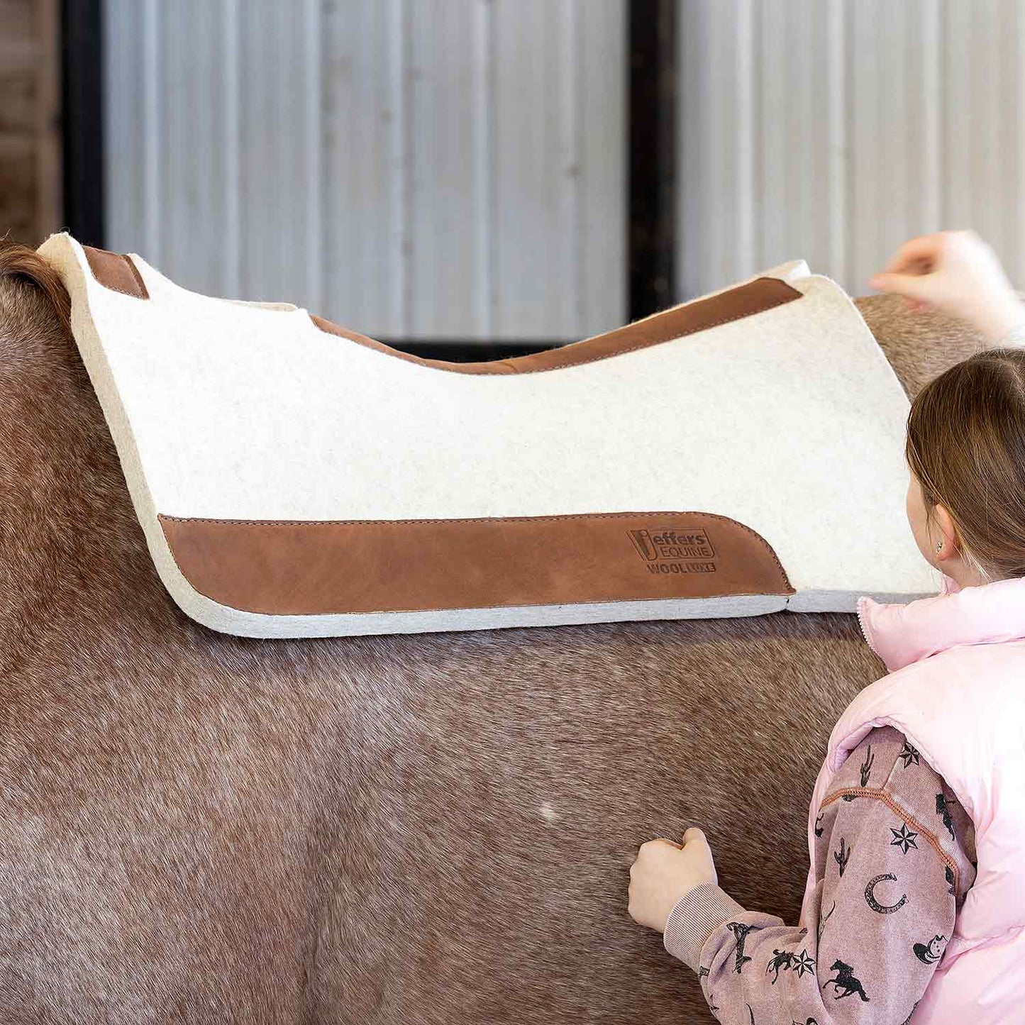 Jeffers WoolLuxe 100% Wool Saddle Pad