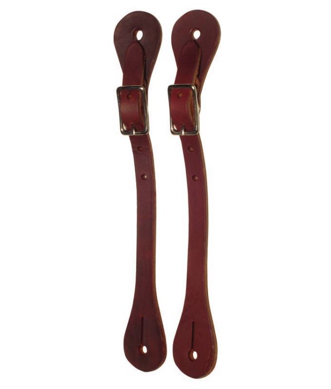 AJ Tack Antique Brown Team Roping Spur Set