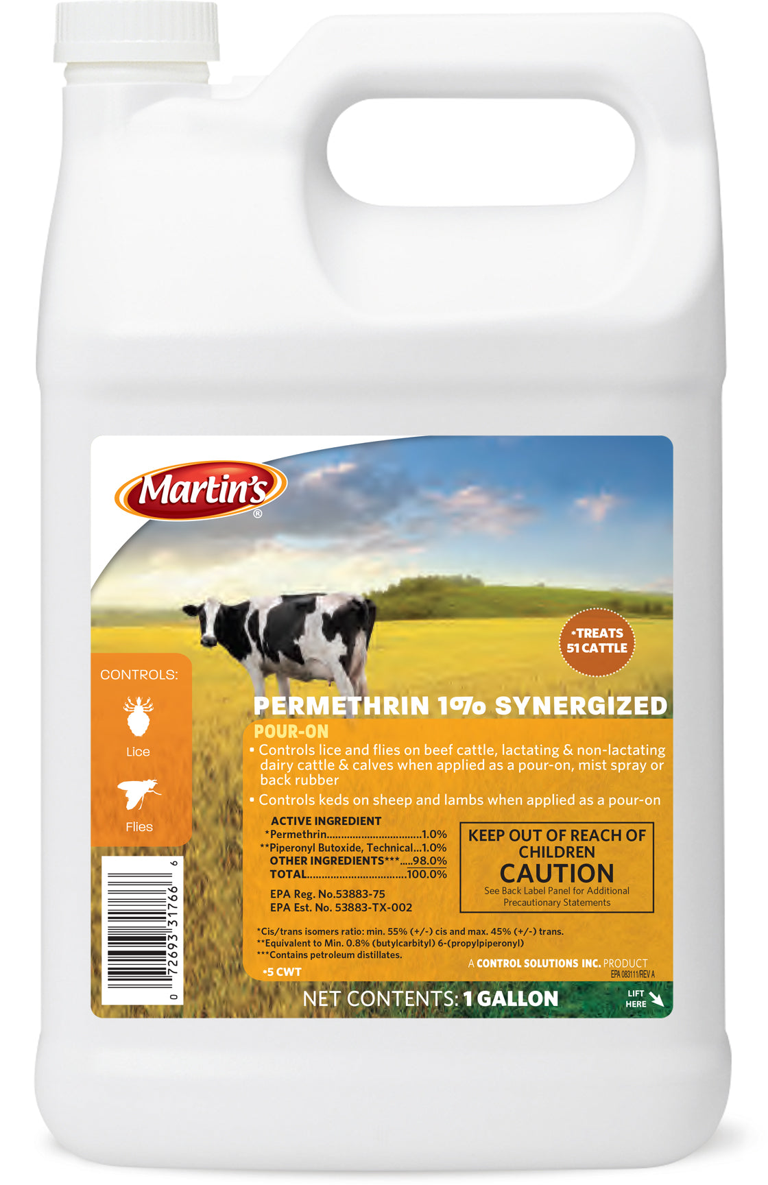 Martin's Permethrin 1% Synergized - 1 GAL