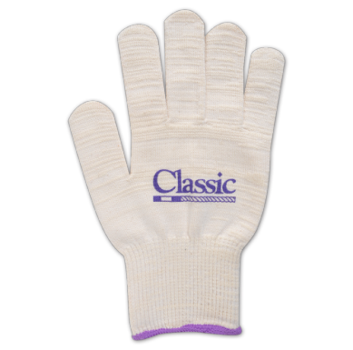 1- GLOVE - Cotton Deluxe Roping Gloves - SMALL - RED