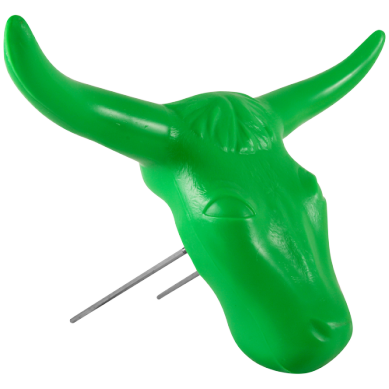 Steer Head - Green