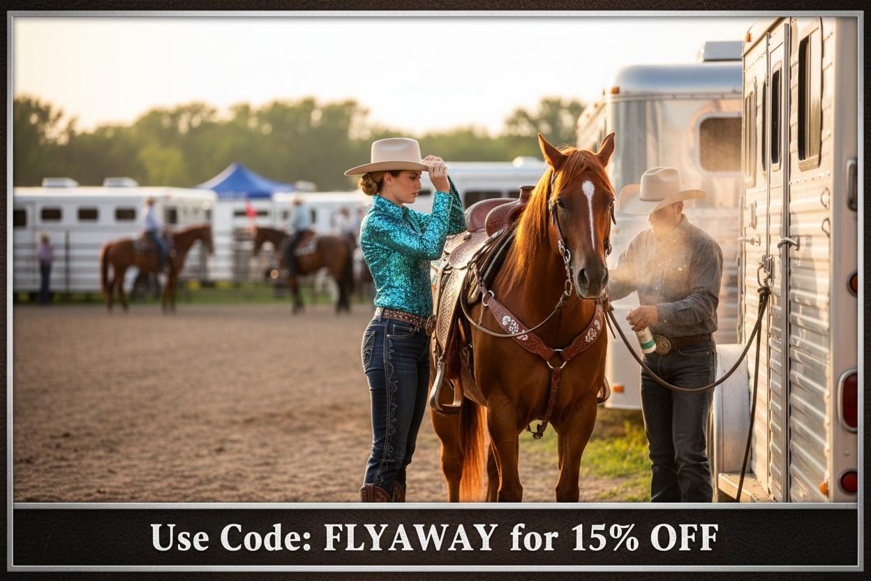 Western Show Arena Fly Spray Banner